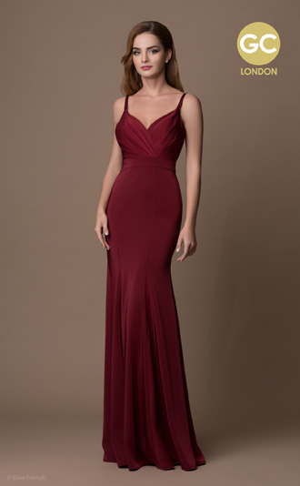 Dark Red Prom / Evening Dress by Gino Cerruti