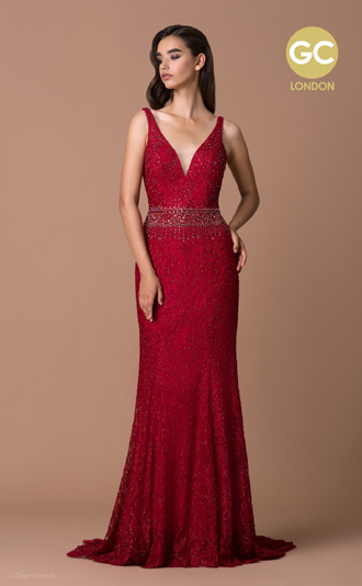 Red Prom / Evening Dress by Gino Cerruti
