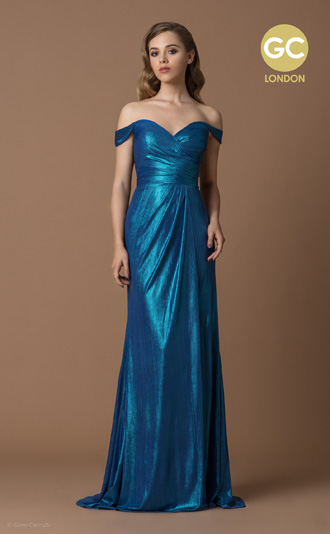 Teal Prom / Evening Dress by Gino Cerruti
