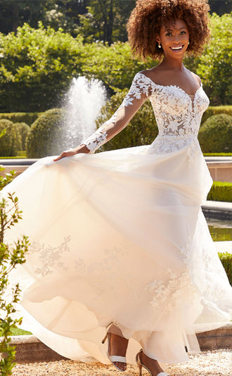 Bridal Dress in the outdoors